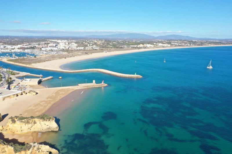 aerial view of Lagos, portugal